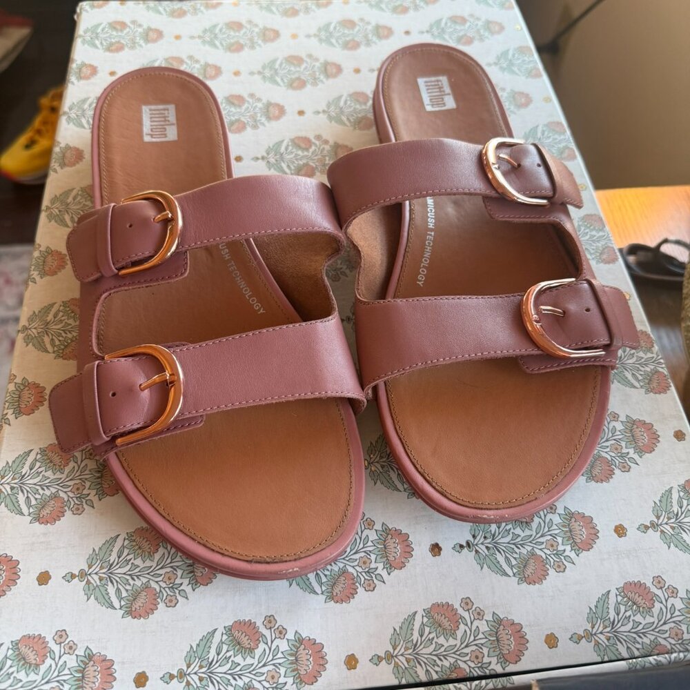 Fit Flop Gracie Two Strap Slide Sandals-- 11 - Picture 2 of 4